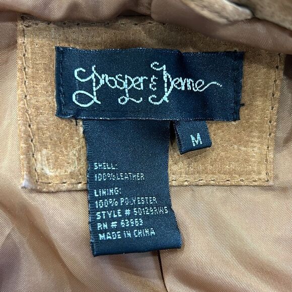 Prosper & Devine lined leather blazer jacket - Picture 3 of 4